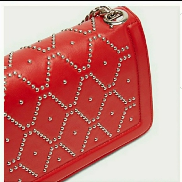 Zara Handbags - ♥️SALE❤Studded Leather Crossbody Bag